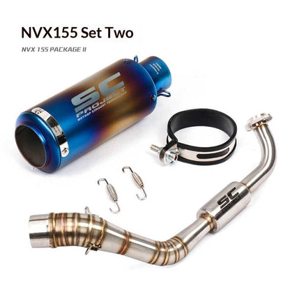 Yamaha Motorcycle NVX155 V1 Akrapovic AEROX155 Modified Full SC Project Exhaust Pipe Muffler NVX155