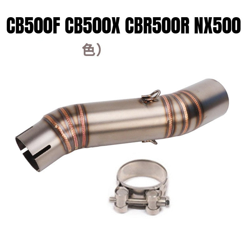 Honda CB500F Motorcycle Exhaust CB500X CBR500R NX500 Titanium Stainless Steel Exhaust Pipe Slip On