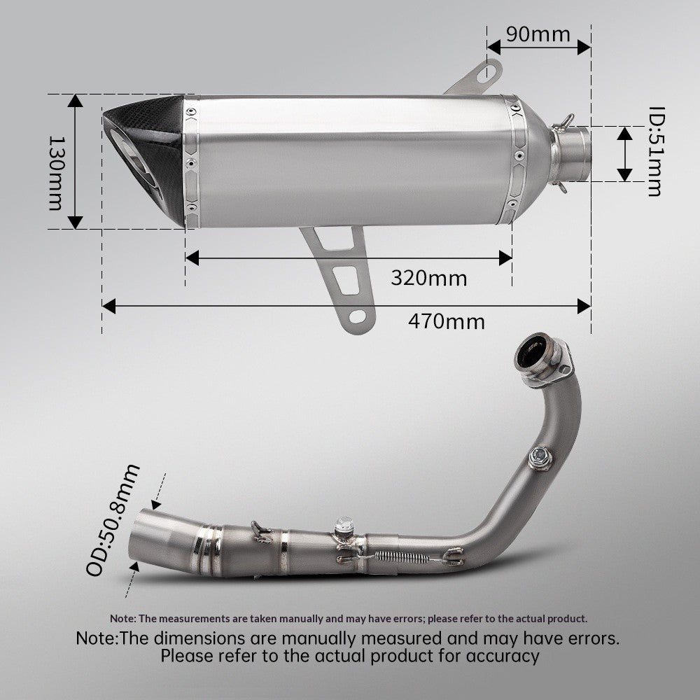 Akrapovic Zontes 368G Titanium Exhaust Pipe and Muffler Full System Exhaust for Scooters Zontes 368G
