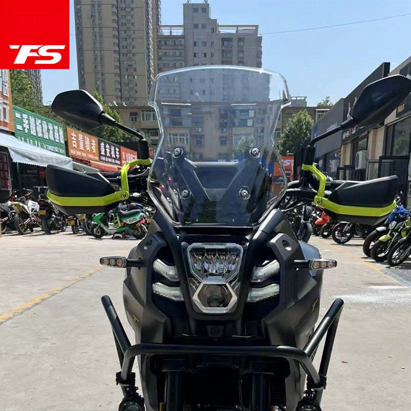 TFS Front Windshield For QJmotor SVT650 Upgrade Height Windshield SVT 650 Windscreen Accessories