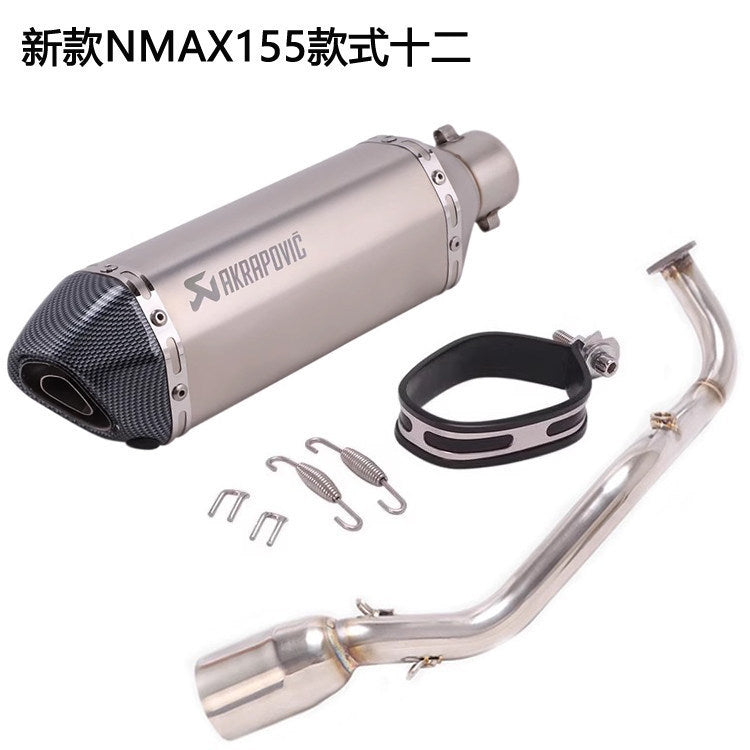 Yamaha NMAX155 V1 V2 V3 Front Header Full System Motorcycle Scooter Exhaust V1 Nmax V2 V3 Akrapovic