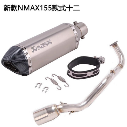 Yamaha NMAX155 V1 V2 V3 Front Header Full System Motorcycle Scooter Exhaust V1 Nmax V2 V3 Akrapovic