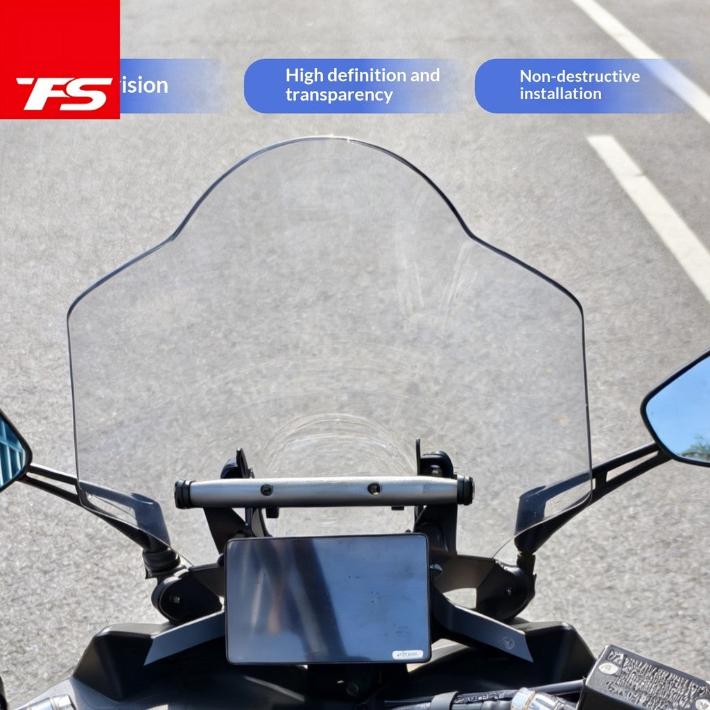 TFS ZONTES 150X Front Windshield Motorcycle Modification Parts Crossbar Windshield Side Mirror 150X