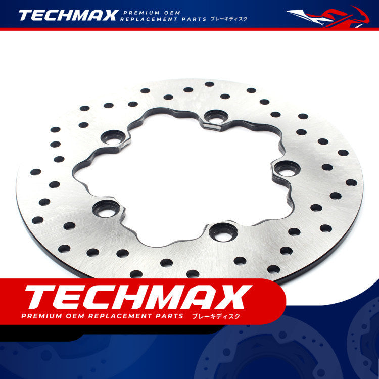 Techmax Brake Disc for Yamaha R1 R6 Mt10 Rear Brake Disc Brake Yamaha