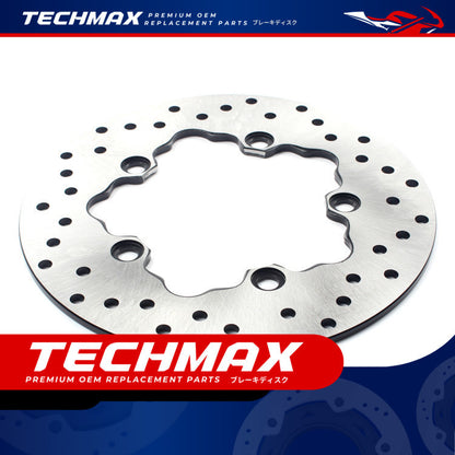 Techmax Brake Disc for Yamaha R1 R6 Mt10 Rear Brake Disc Brake Yamaha