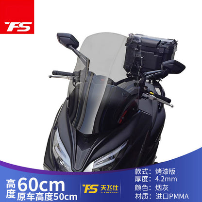 TFS Qjmotor Fort 250 Motorcycle Windshield Upgrade Transparent Fort250 Windscreen Fort 250 Deflector