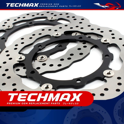 Techmax Brake Disc for Yamaha Mt07 XSR700 Tracer700 Tenere700 Front Brake Disc Front Brake Disc