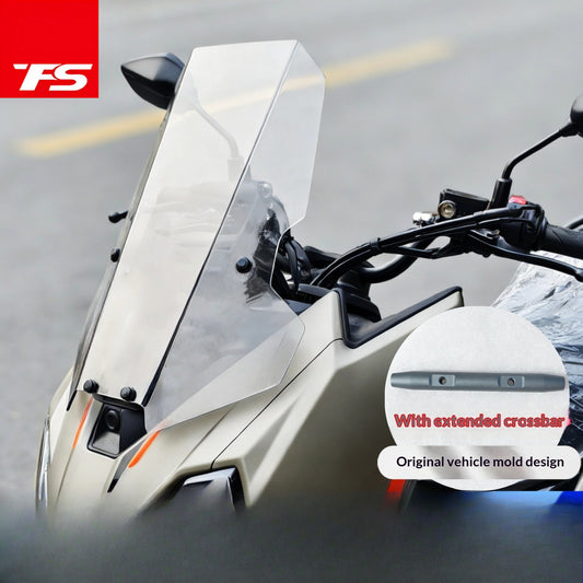 TFS Zontes 150X Motorcycle Windshield Straight Wind Screen & Crossbar Accessories ZT150X Windshield