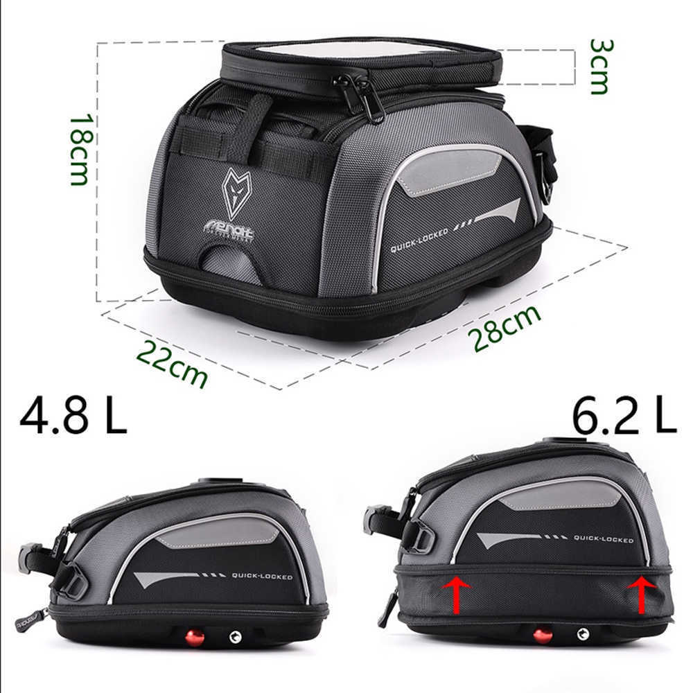CUCYMA Motorcycle Quick Release Anti-Theft Fuel Tank Bag for Yamaha YZF-R750/R3/R25 FZ1 Fazer 1000