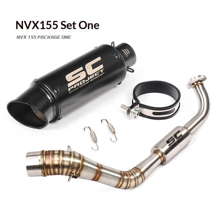Yamaha Motorcycle NVX155 V1 Akrapovic AEROX155 Modified Full SC Project Exhaust Pipe Muffler NVX155