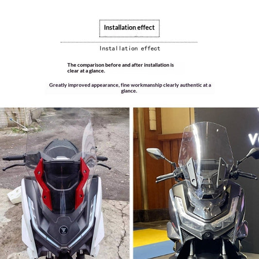 VOGE SR3 SR250GT Modified Windshield Cover Aluminum Alloy Windshield Bracket CNC Decorative Strip