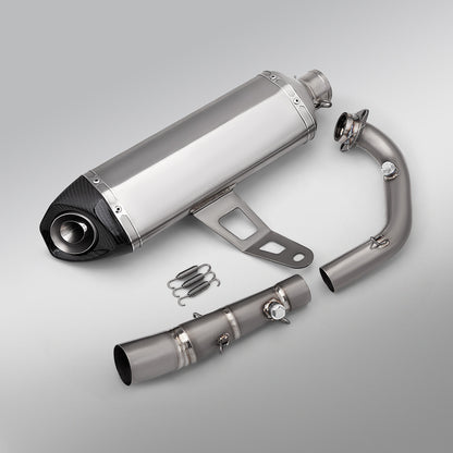 Akrapovic Zontes 368G Titanium Exhaust Pipe and Muffler Full System Exhaust for Scooters Zontes 368G