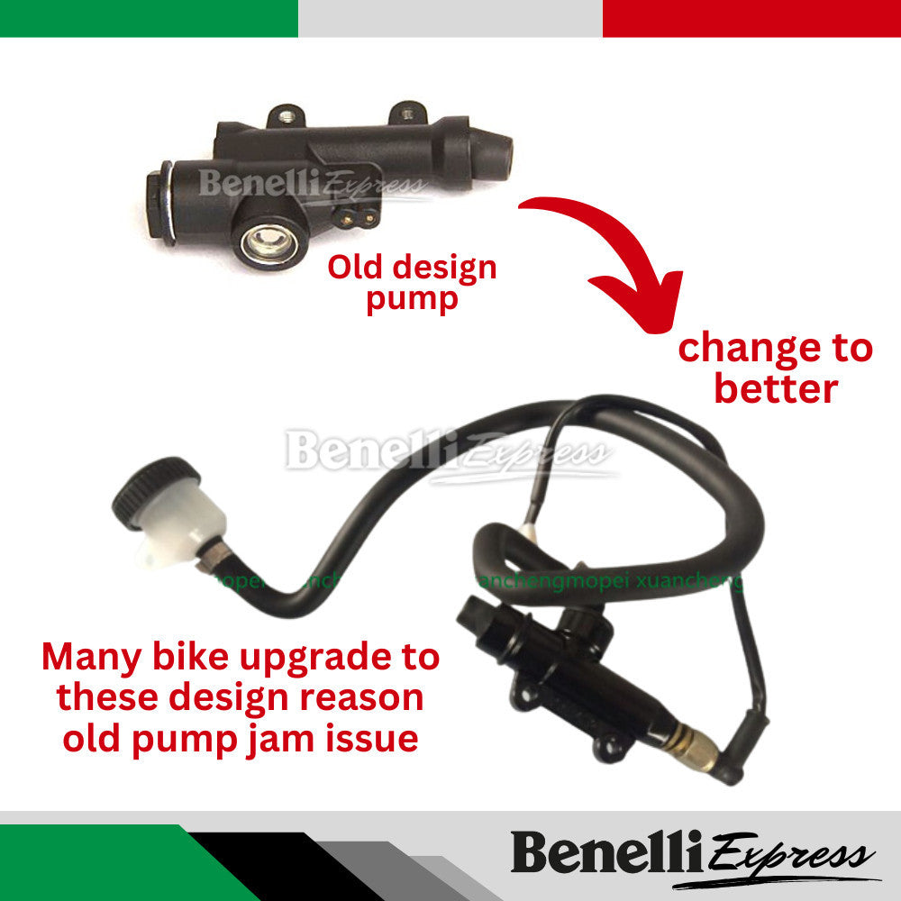 Benelli Rear Brake Pump QJmotor SRK250R SRV250 150s Tnt135 Tnt25 Trk251 Tnt600 300 302r Trk502 502x Leoncino 500 250
