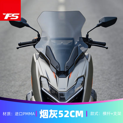 TFS Windshield for Zontes 150X Motorcycle Front Cover Plate and GPS Cross Bar Phone Bracket 150x