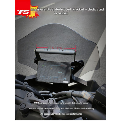 TFS ZONTES 150X Windshield Racing Windshield Crossbar Front Cover Zontes 150X Windshield