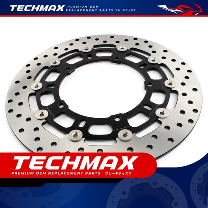 Techmax Brake Disc for Yamaha R6 2005-2016 Years Brake Disc Front Brake Disc