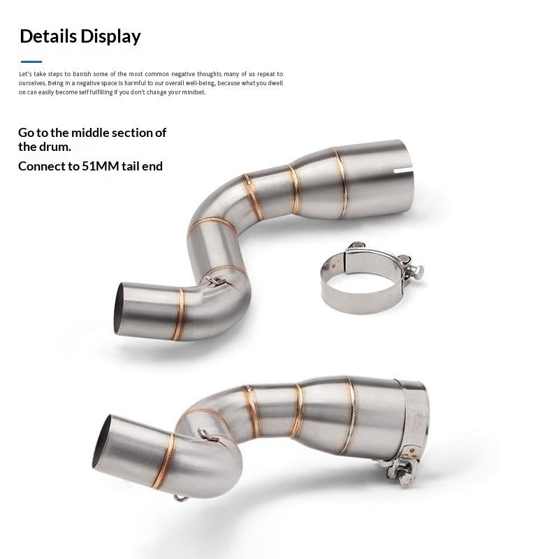 RAVEN Exhaust Mid Pipe for KTM DUKE 390 ADV Duke200 V2 Rc200 Upgrade Middle Section Slip On