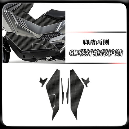 SYM ADXTG400 Carbon Fiber Tank Sticker for SYM ADXTG400 Anti-Scratch Motorcycle Decal Body Sticker
