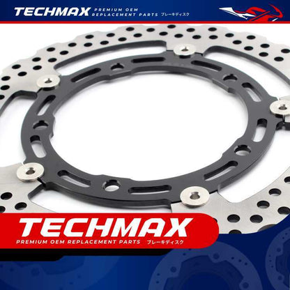 Techmax Brake Disc for Kawasaki Ninja Ninja650 Er6f 17-23 Years  Brake Disc Front Brake Disc