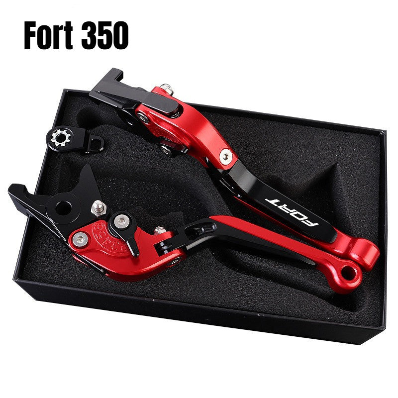 QJMOTOR FORT350 Modified Brake Lever with Parking Brake Fort 350 Handle Brake LEver Fortress 350