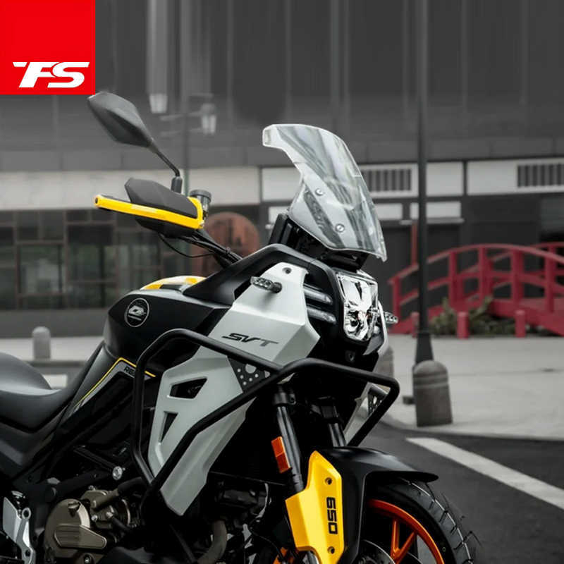 TFS Front Windshield For QJmotor SVT650 Upgrade Height Windshield SVT 650 Windscreen Accessories