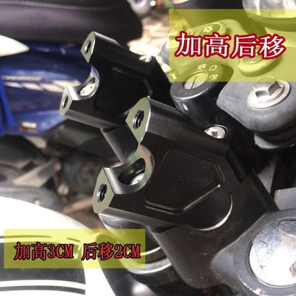 QJMOTOR SRV250/AMT Riser Modified Motorcycle Handlebar Height Increaser SRV250 Handlebar Riser