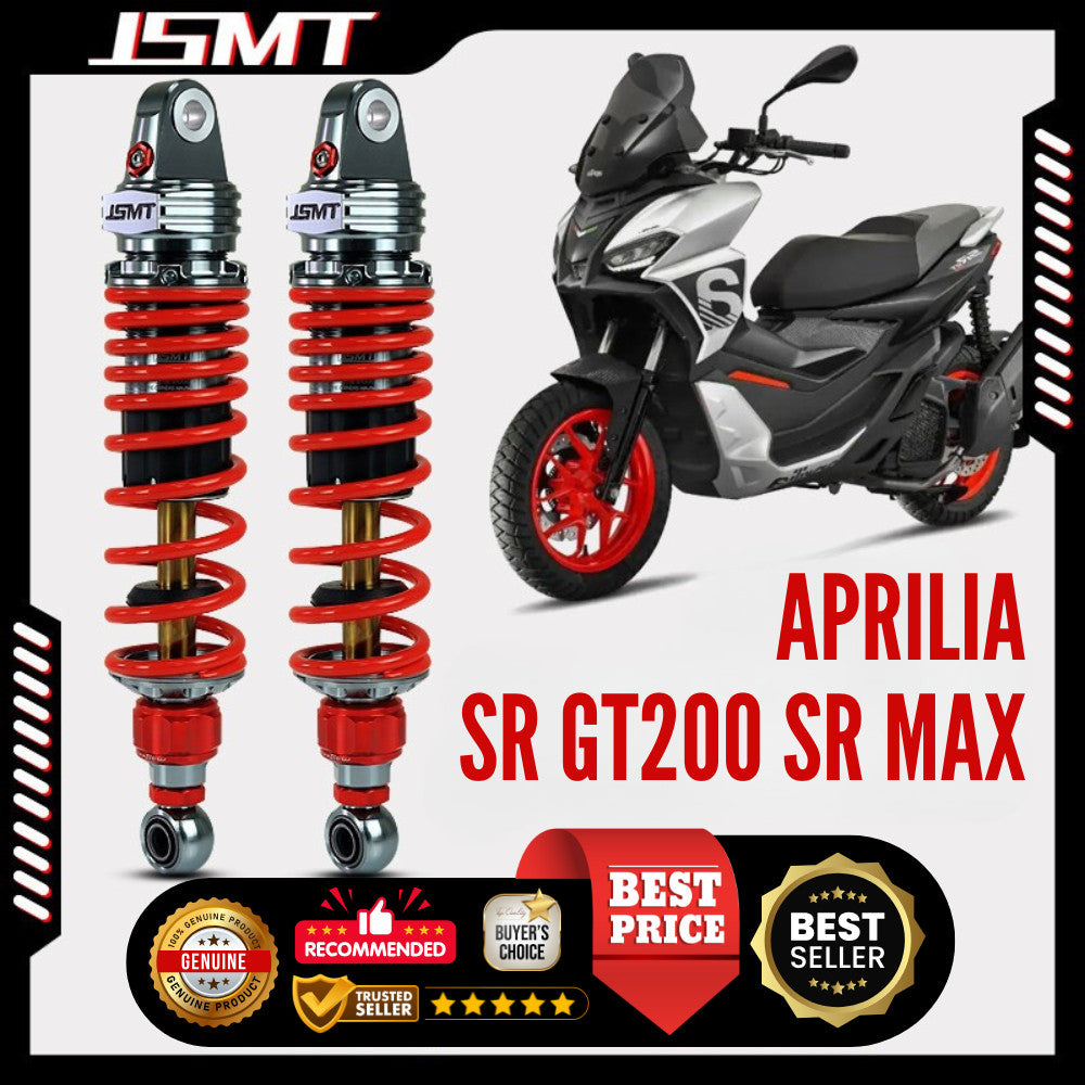 JSMT Rear Shock Absorber for Aprilia SR GT200 SRMAX250 300 Rear Suspension Adjustable Pre-load