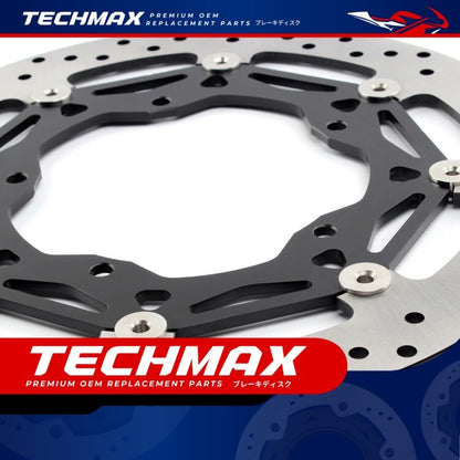 Techmax Brake Disc for Yamaha R1 R1m 15-23 Years Brake Disc Front Brake Disc Yamaha R1