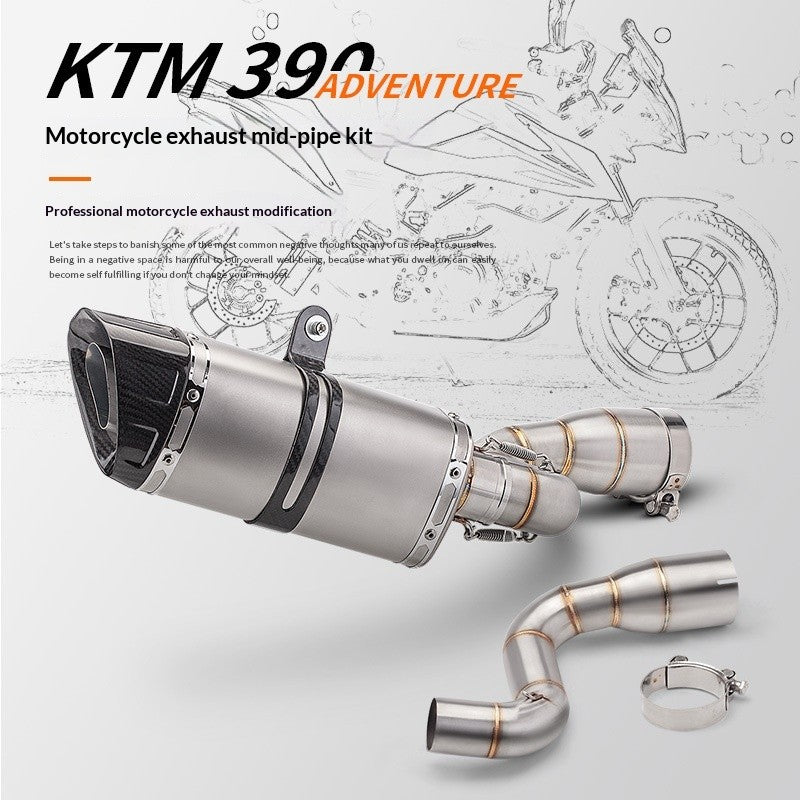 RAVEN Exhaust Mid Pipe for KTM DUKE 390 ADV Duke200 V2 Rc200 Upgrade Middle Section Slip On