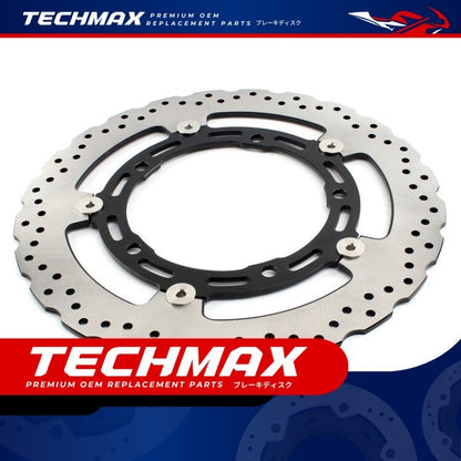 Techmax Brake Disc Compatible with Kawasaki Ninja 250 2018-2024 Front and Rear Disc Brakes.