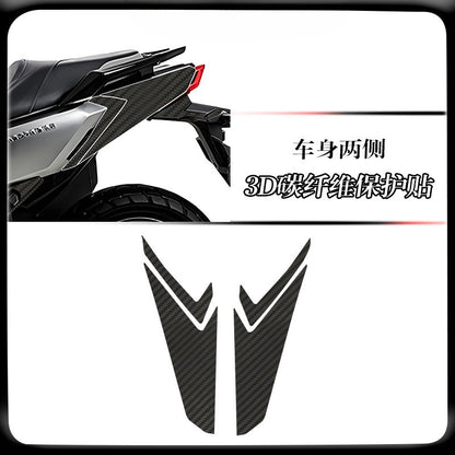 SYM ADXTG400 Carbon Fiber Tank Sticker for SYM ADXTG400 Anti-Scratch Motorcycle Decal Body Sticker