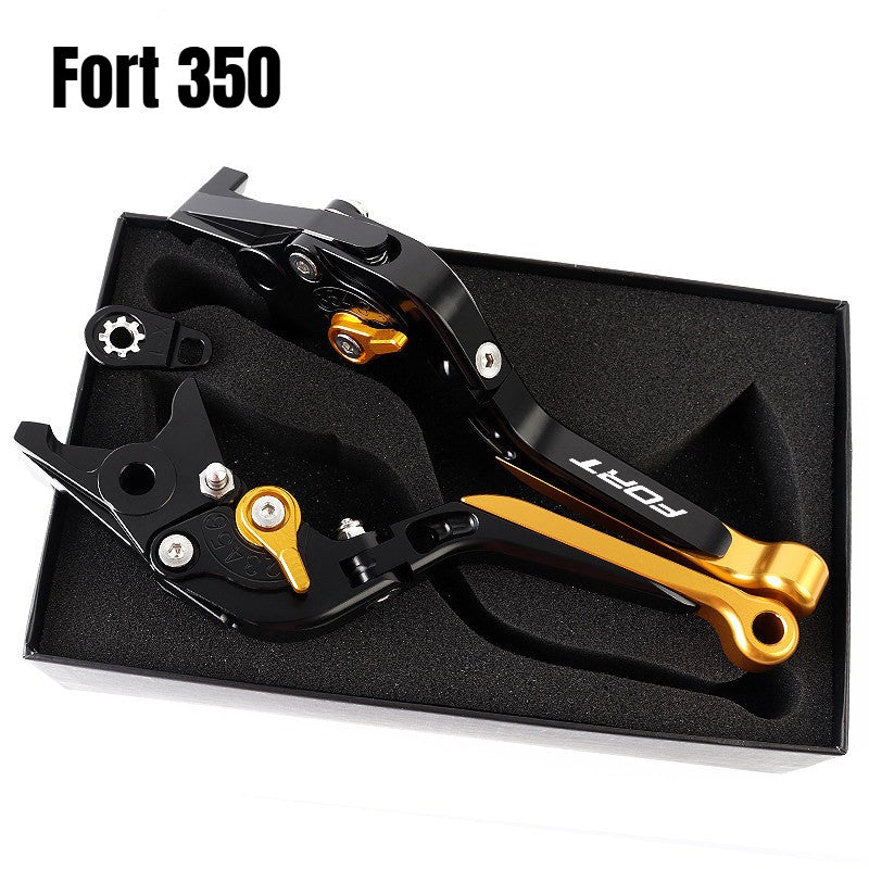 QJMOTOR FORT350 Modified Brake Lever with Parking Brake Fort 350 Handle Brake LEver Fortress 350