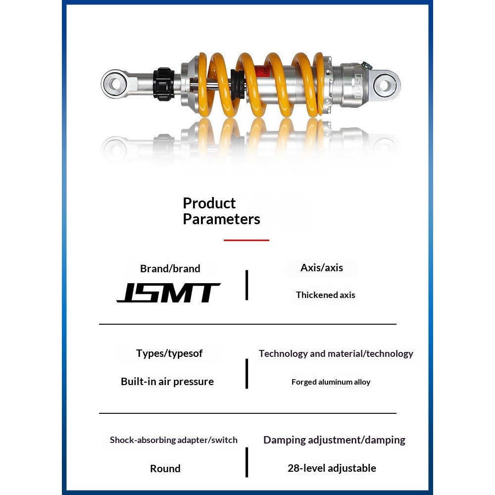 JSMT Rear Shock Absorber Qjmotor SRV700 Benda LFC 700 Adjustable Pre-load Nitrogen Absorber