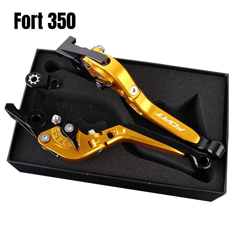 QJMOTOR FORT350 Modified Brake Lever with Parking Brake Fort 350 Handle Brake LEver Fortress 350