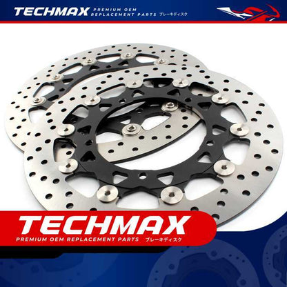 Techmax Brake Disc for Yamaha R6 05-16 Front Brake Disc Front Brake Disc