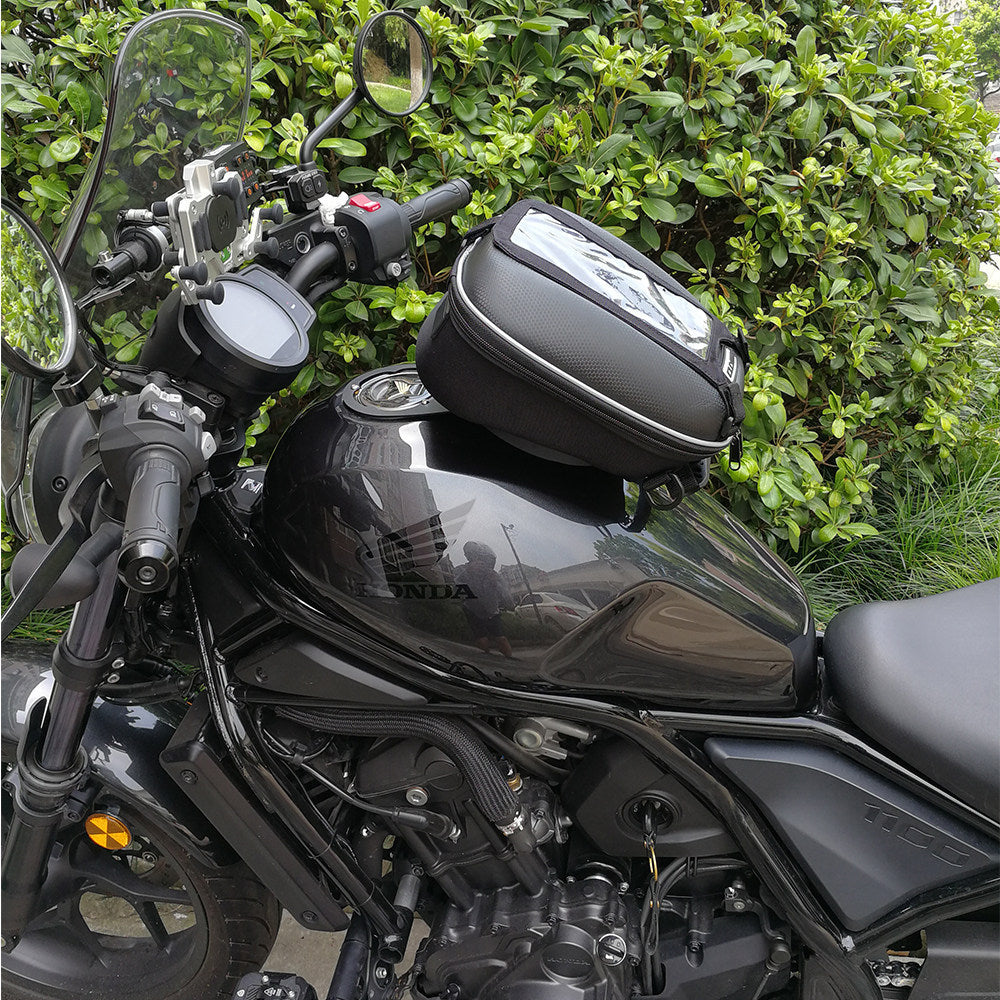 CUCYMA Motorcycle Fuel Tank Bag for Honda Rebel Cm500/CM300/Cm1100 Quick Release Fuel Tank Bag
