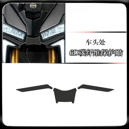 SYM ADXTG400 Carbon Fiber Tank Sticker for SYM ADXTG400 Anti-Scratch Motorcycle Decal Body Sticker
