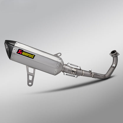 Akrapovic Zontes 368G Titanium Exhaust Pipe and Muffler Full System Exhaust for Scooters Zontes 368G