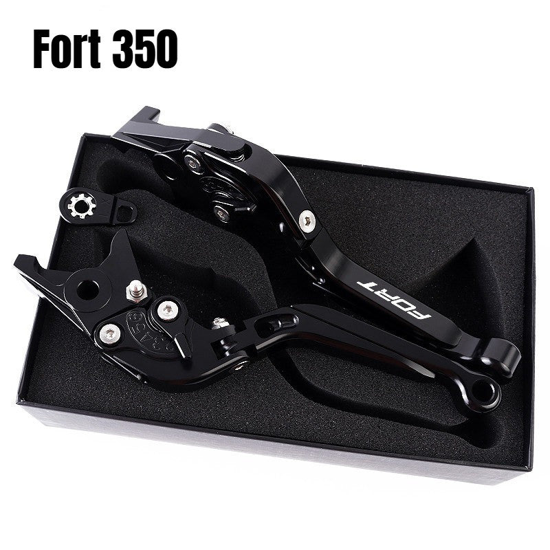 QJMOTOR FORT350 Modified Brake Lever with Parking Brake Fort 350 Handle Brake LEver Fortress 350